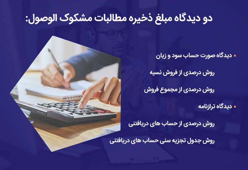 مطالبات مشکوک الوصول -همیار محاسب پارسه